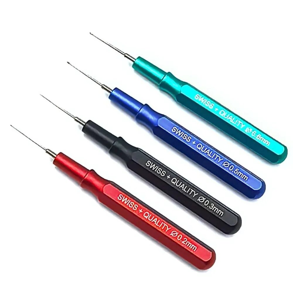 Инструмент для ремонта часов Special Maser Pen Precision Pointing Oil Metal Handle, 4 шт.