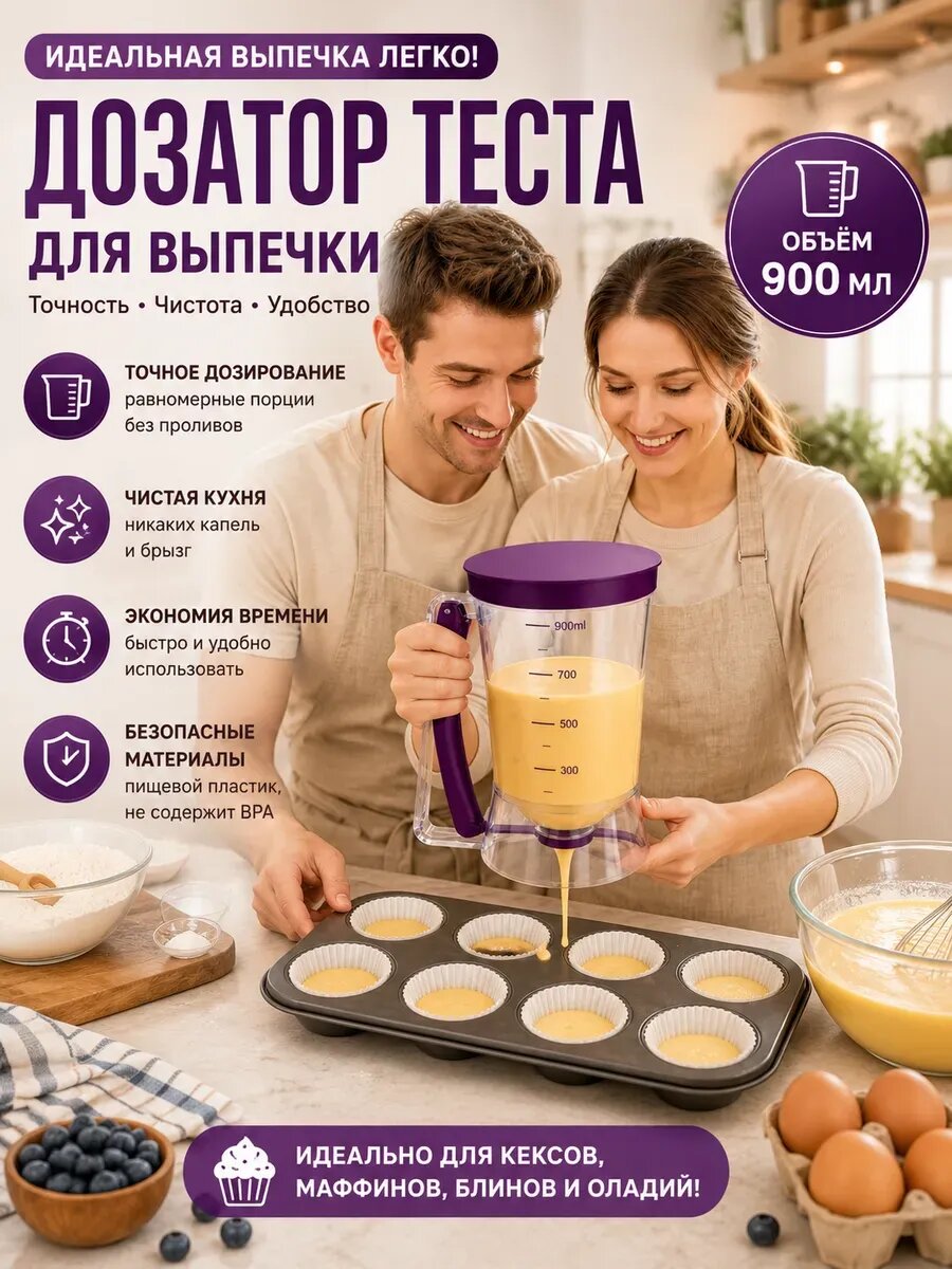 Воронка дозатор для теста