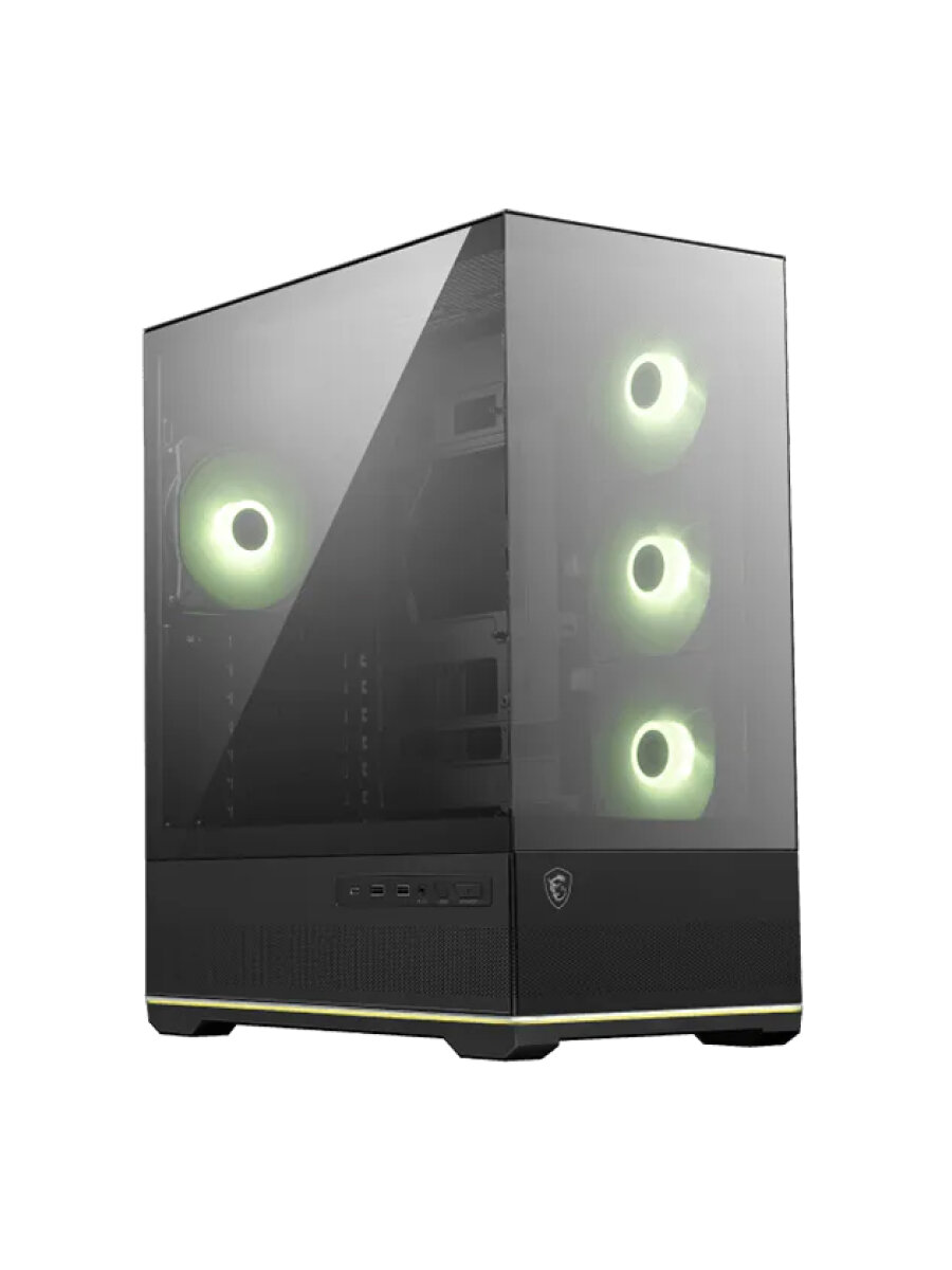 Корпус MSI MidiTower MAG PANO 110R PZ чёрный (ATX, без БП, 3xUSB3.2, 4x120mm ARGB) (306-7G28R21-JA4)