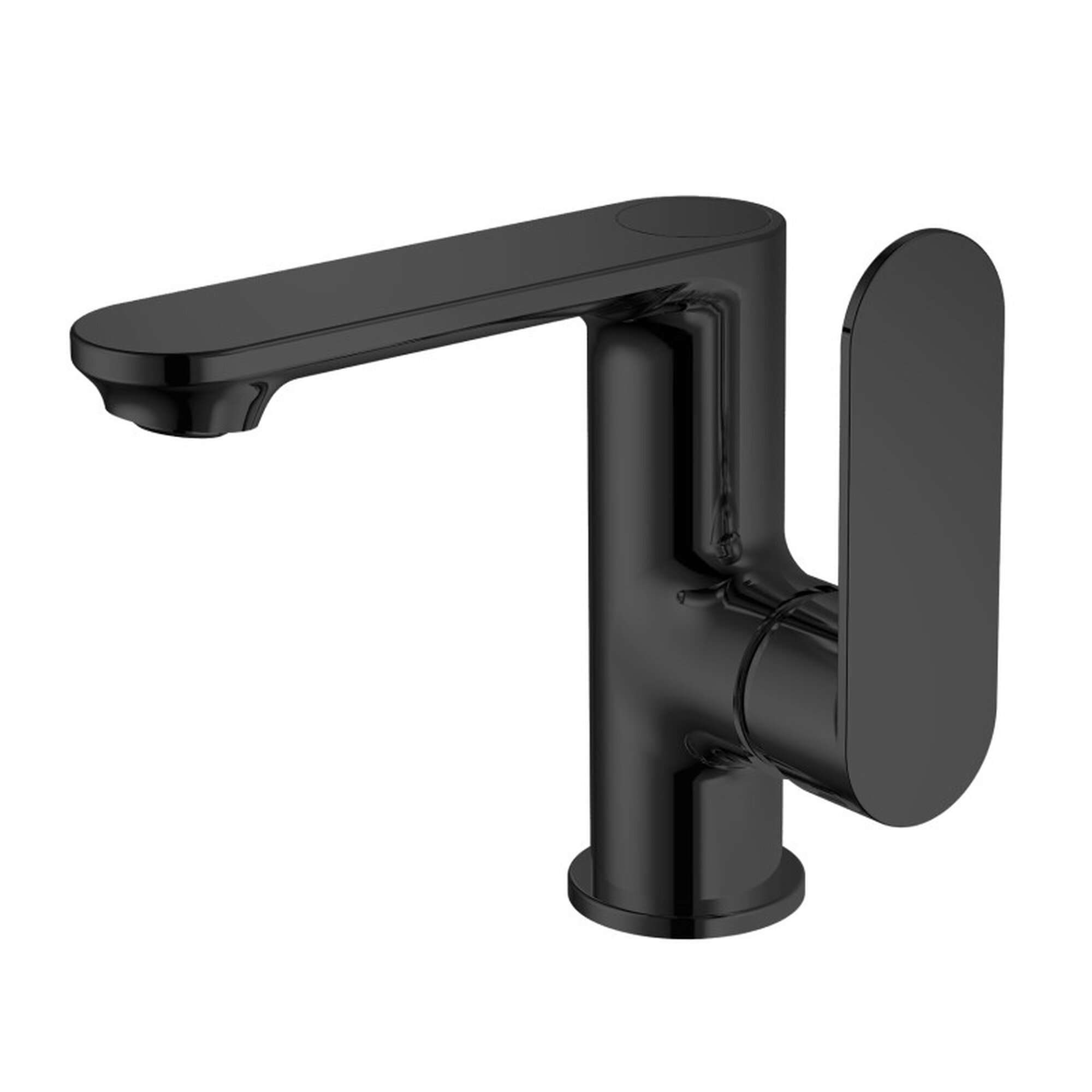 Смеситель для раковины Haiba HB12590-7, изготовлен из латуни, цвет - черный