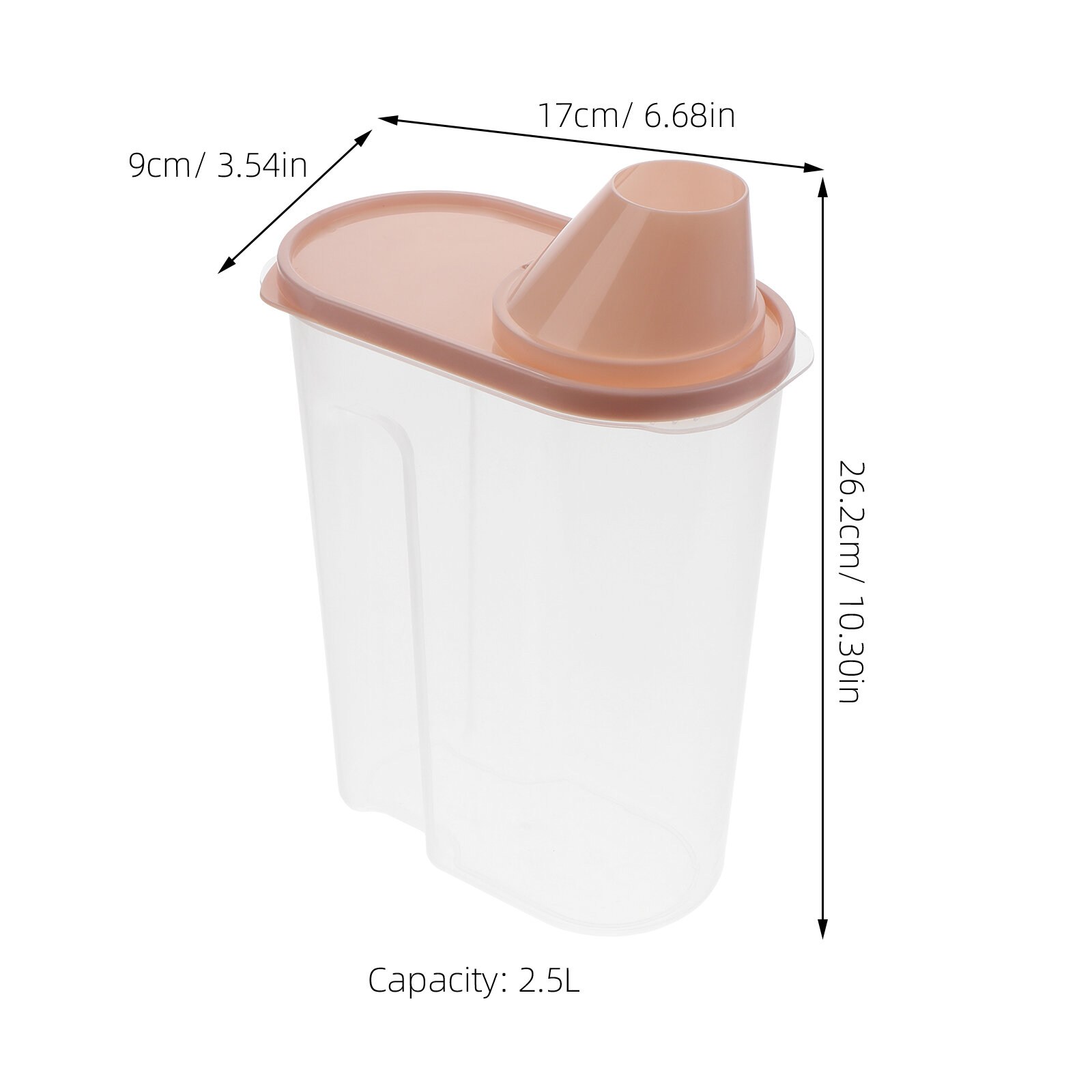 Прозрачный Контейнер Для Хранения Зерновых 26 20X17 00X9 00Cm С Удобной Ручкой И Надежной Плотной Посудой Для Кухни