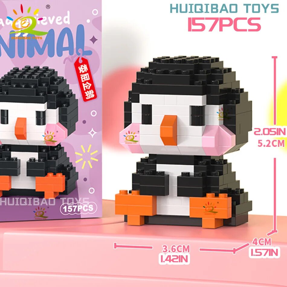 Конструктор HUIQIBAO MINI Пингвин 04 WITH BOX