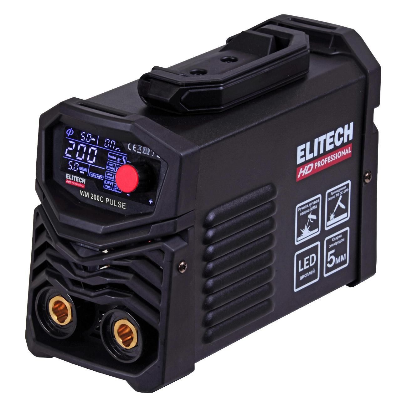 Сварочный аппарат, инвертор Elitech WM 200C PULSE