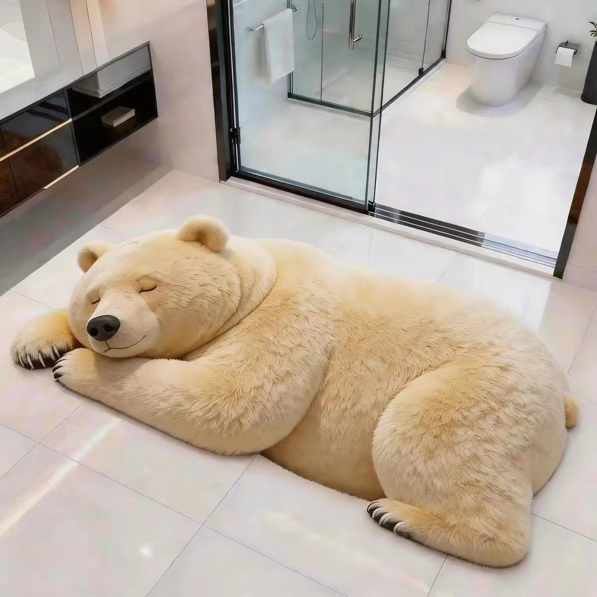 Коврик для ванной 40x60 см 2 мм 3d-эффект горчичный