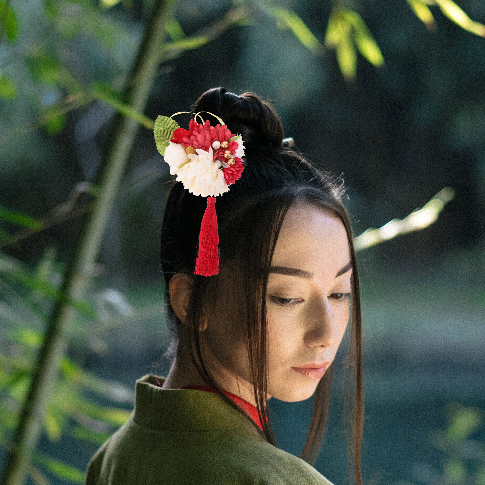 Клипсы Для Волос С Искусственными Цветами Для Фотосессии И Японских Костюмов 20X11.5CM