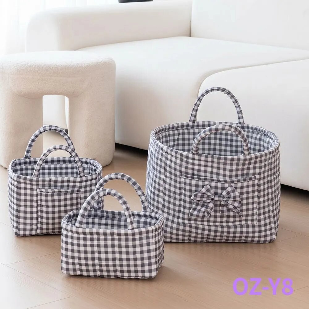 Milochic Корзина для хранения длина 33 см, ширина 27 см, высота 26 см, 1 шт, серый