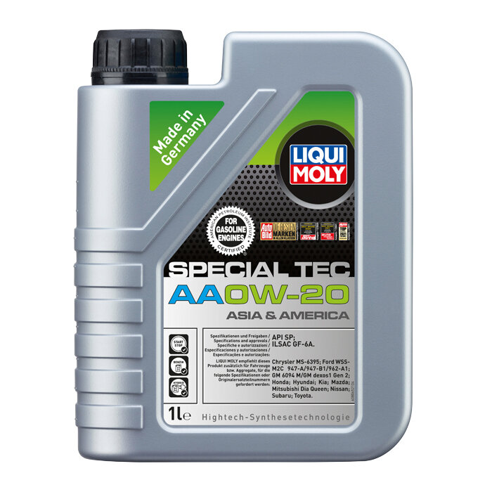 Синтетическое моторное масло Liqui Moly Special Tec AA 0W-20, 1л