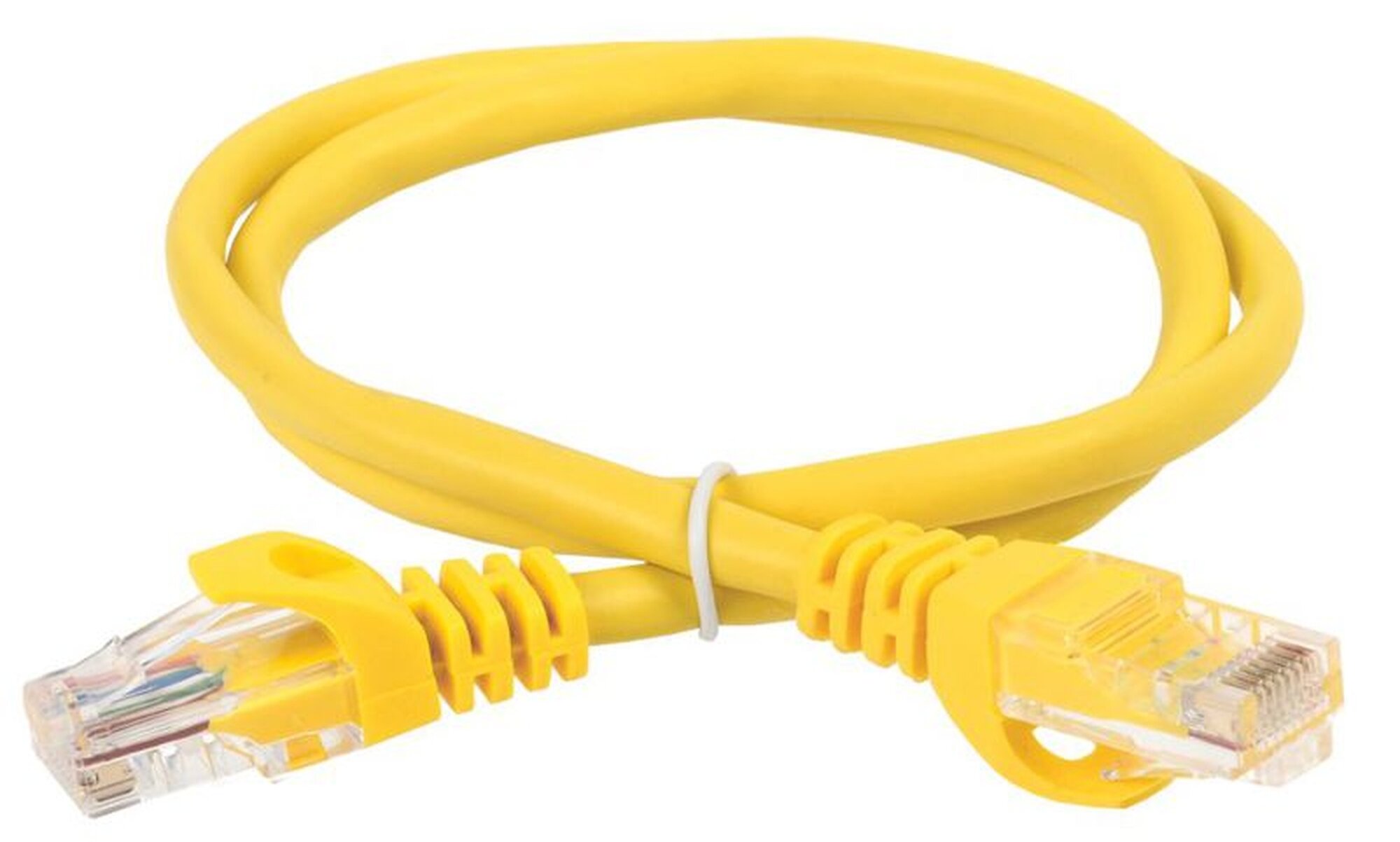 Патч-корд кат.5E UTP 5 метров желтый ITK PC05-C5EU-5M, RJ45-RJ45
