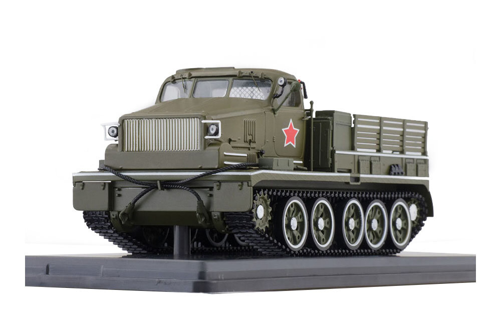 Модель коллекционная SSM Ат-т тяжелый артиллерийский тягач парадный 1947 зеленый