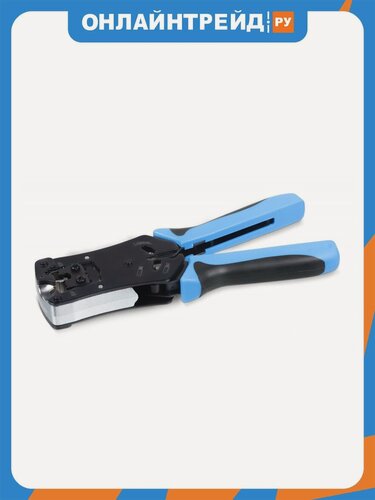 Изображение товара Инструмент обжимной Cabeus HT-N468B для RJ-45 (8р8с), RJ-11/12 (6р6с, 6р4с, 6р2с), 4р4с, 4р2с, профессиональный