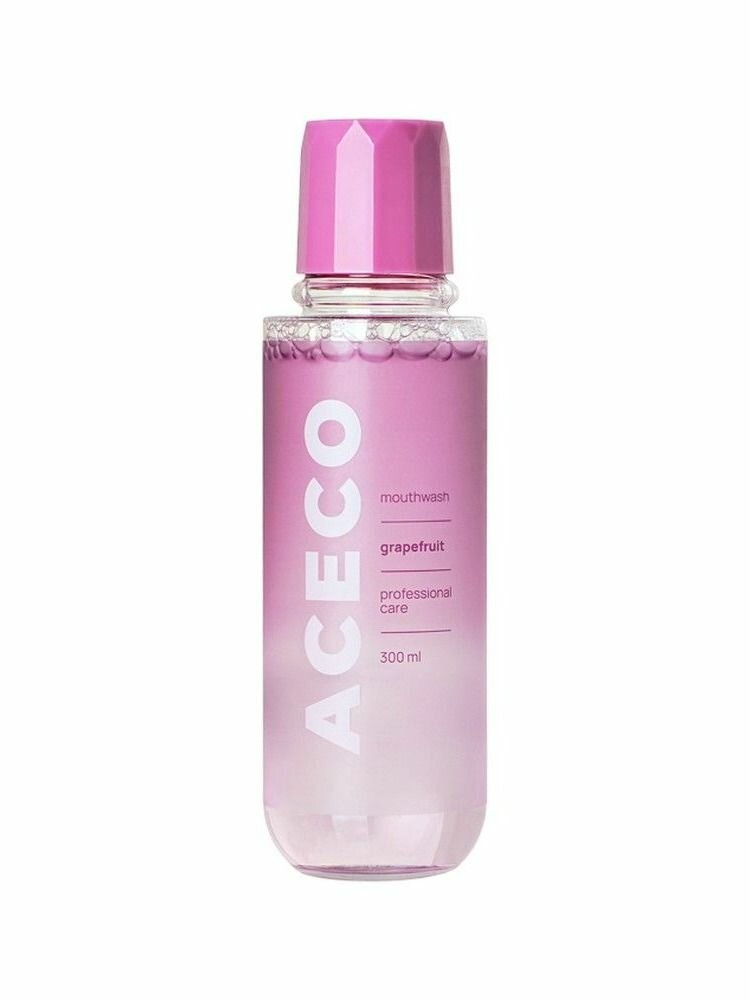 Ополаскиватель для полости рта ACECO Grapefruit 300 мл, товар для ухода за полостью рта, для ежедневной гигиены зубов и