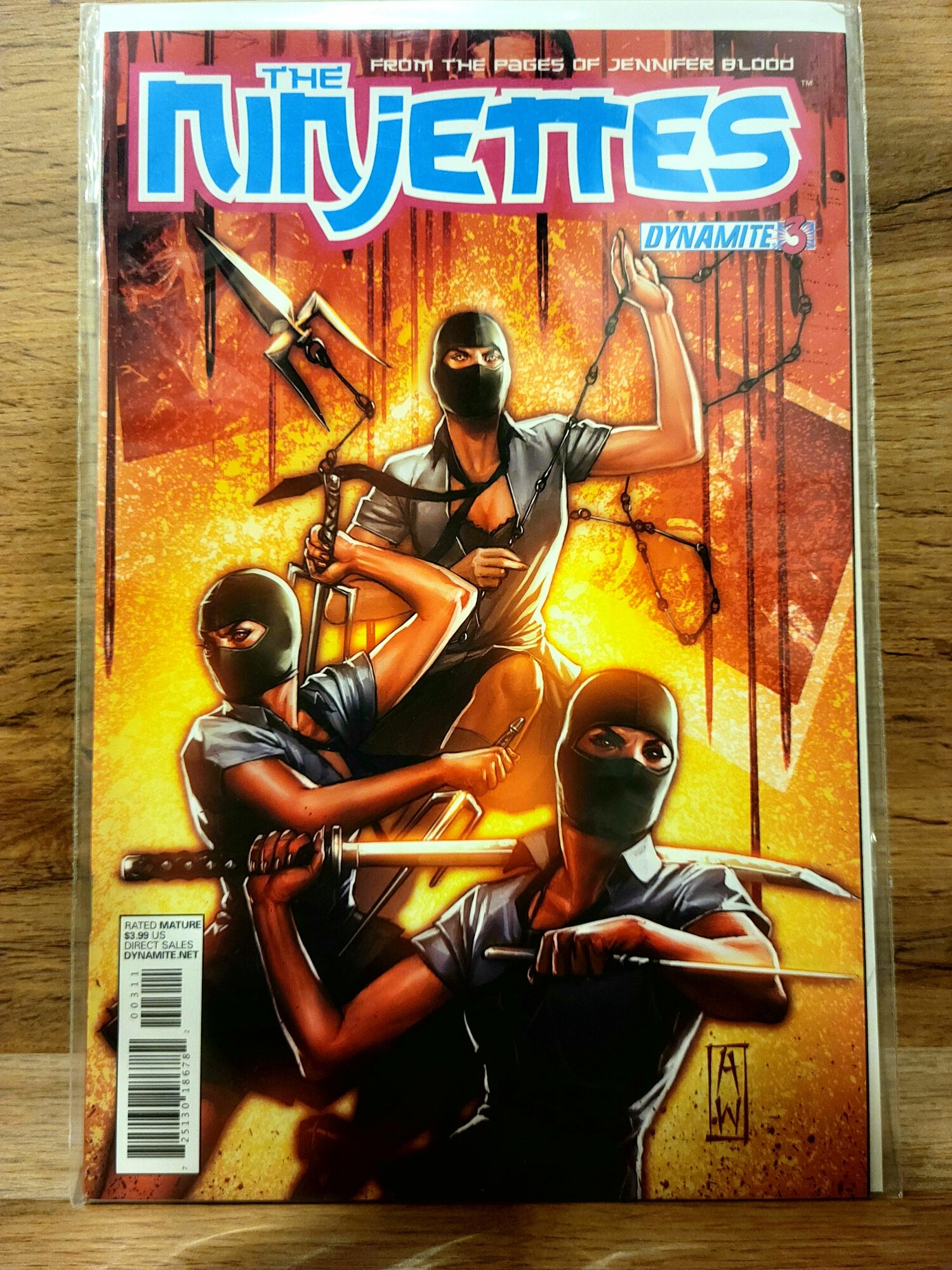 Ninjettes #3. Оригинальный Комикс