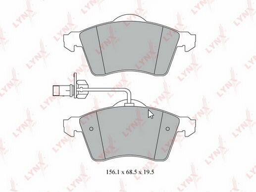 Колодки тормозные передние VW Transporter 4 1.9D-2.8 90-03