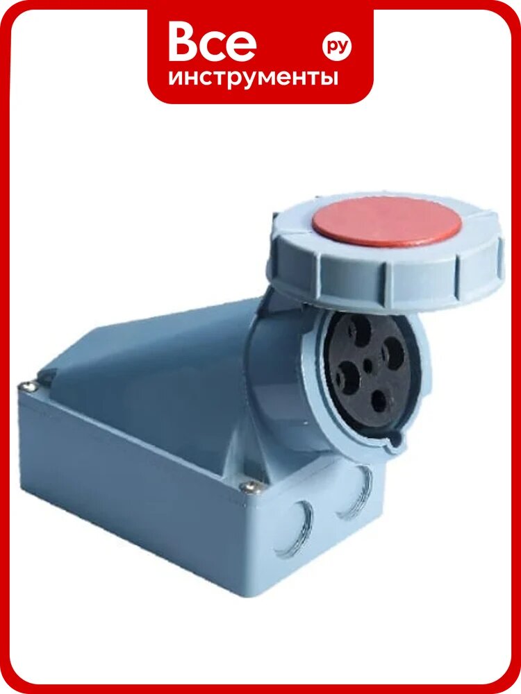Розетка стационарная наружная EKF 1442 3Р+РЕ 125А 380В IP67 ps-1442-125-380