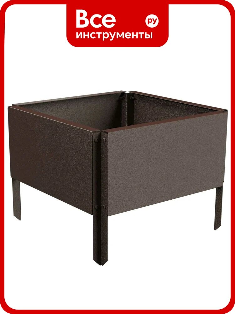 Готовая оцинкованная грядка Delta-Park GX 0.32x0.32 м, коричневая 30020GX_3232Br
