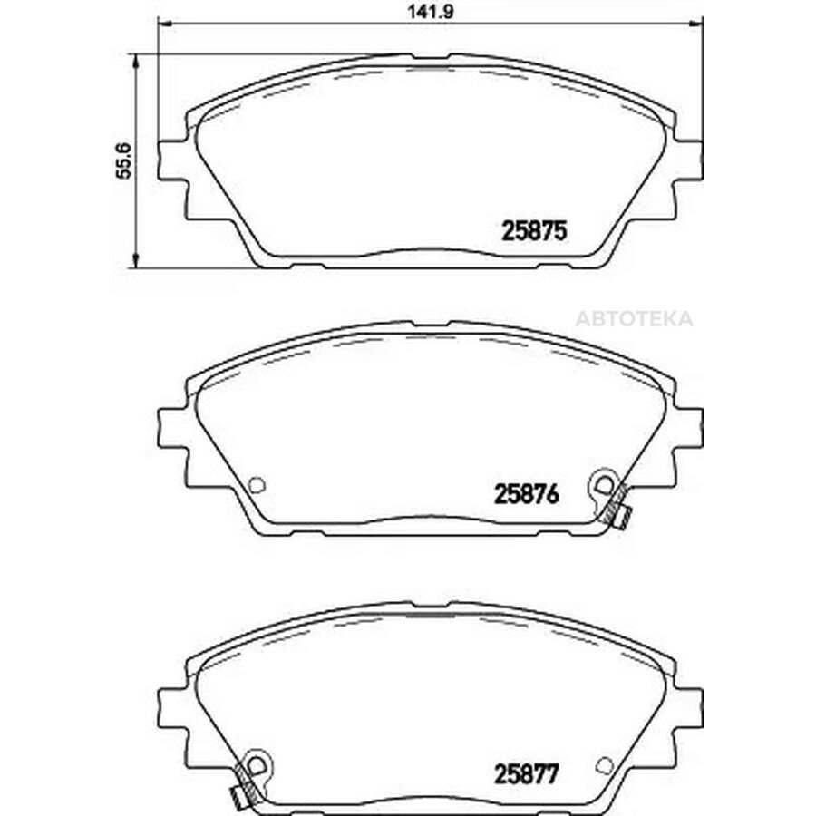 Тормозные колодки BREMBO P49050
