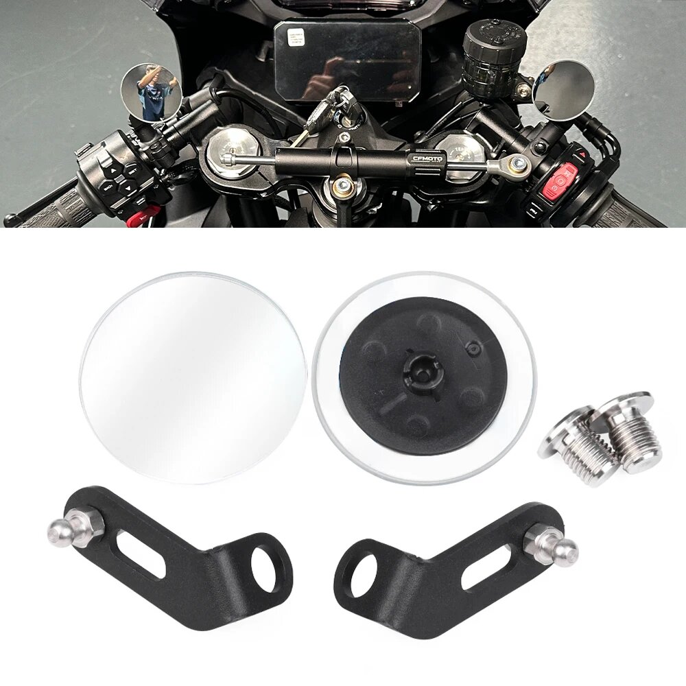 Для CFMOTO 500SR VOOM 700MT зеркало заднего вида для слепых зон без оправы для мотоцикла, боковое зеркало с широким видением на руле CF-MOTO 500 SR SR500
