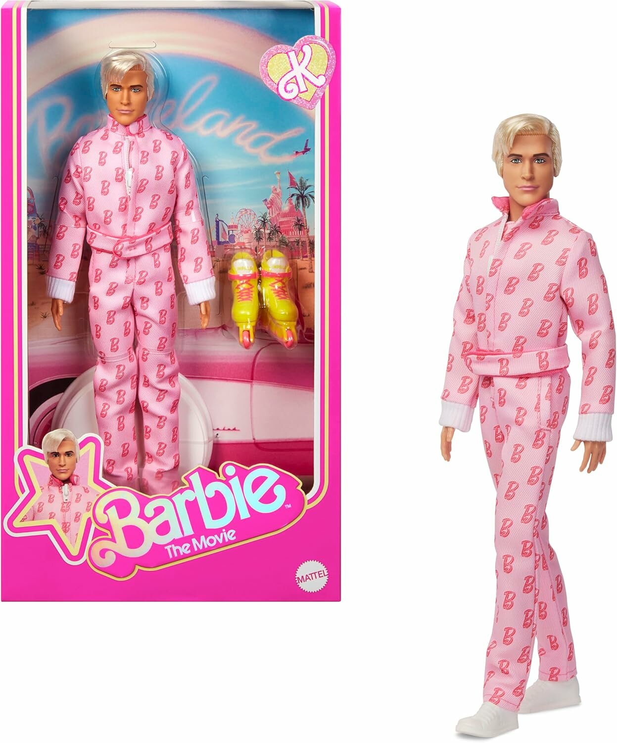Barbie The Movie Ken “I’m Coming With You”, Label Black, COA, молния на комбинезоне, ролики
