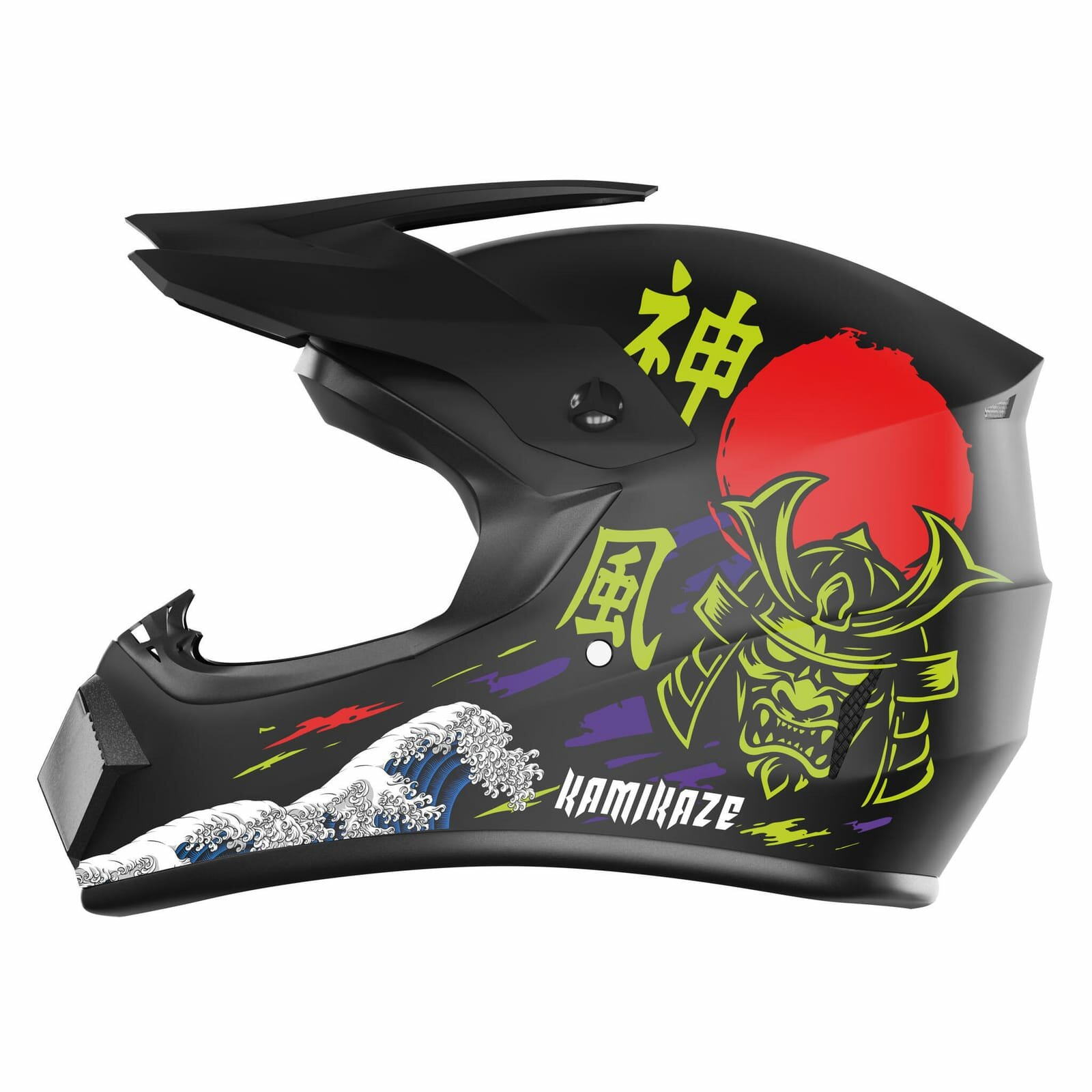 DECATHLON шлем защитный Kamikaze Wave, черный, размер 61-62 см