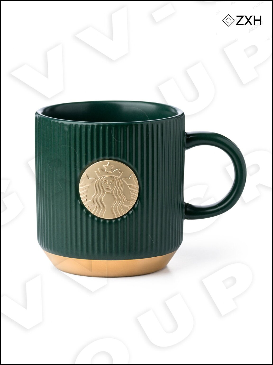Кружка Starbucks Premium Green Collection, керамическая, 340 мл