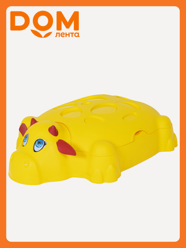 Изображение товара Детская песочница Helex Корова 116х83х30 см желтый, полипропилен