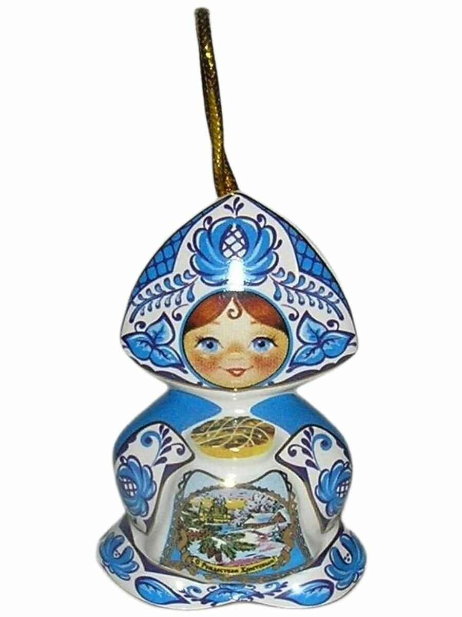 Винтажный Коллекционный Фарфоровый Колокольчик - С рождеством христовым! / Снегурочка. (Фарфор).