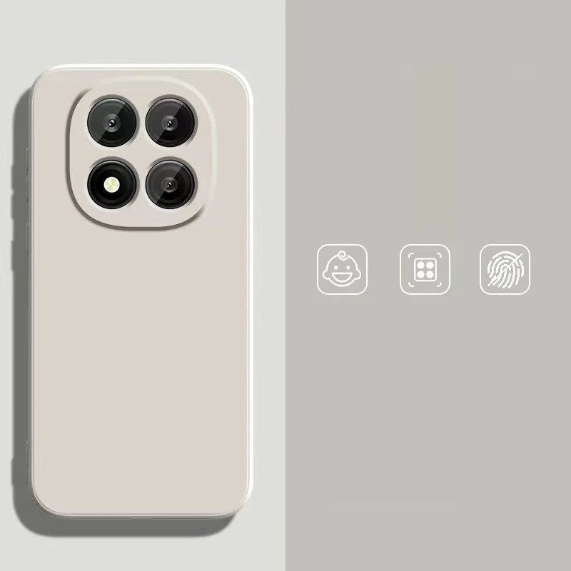 Силиконовый чехол для Xiaomi Redmi Note 15 Pro Plus Белый