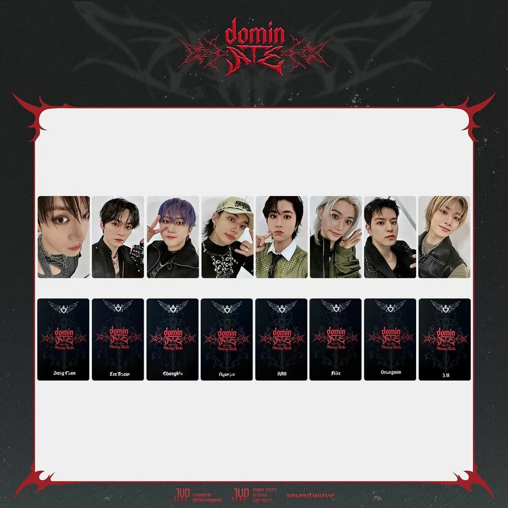 Карточки STRAY KIDS Dominate in seoul Stayzone Straykids k-pop карточки коллекционные карты 54 * 86 мм 8 шт
