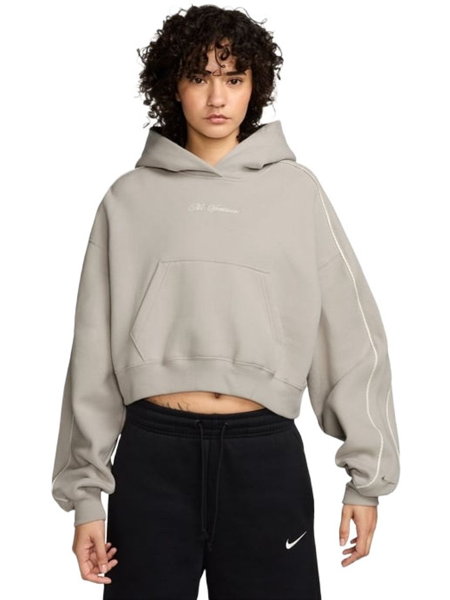 Худи спортивное NIKE Studio Fleece Medium Weight Cropped Pullover Hoodie