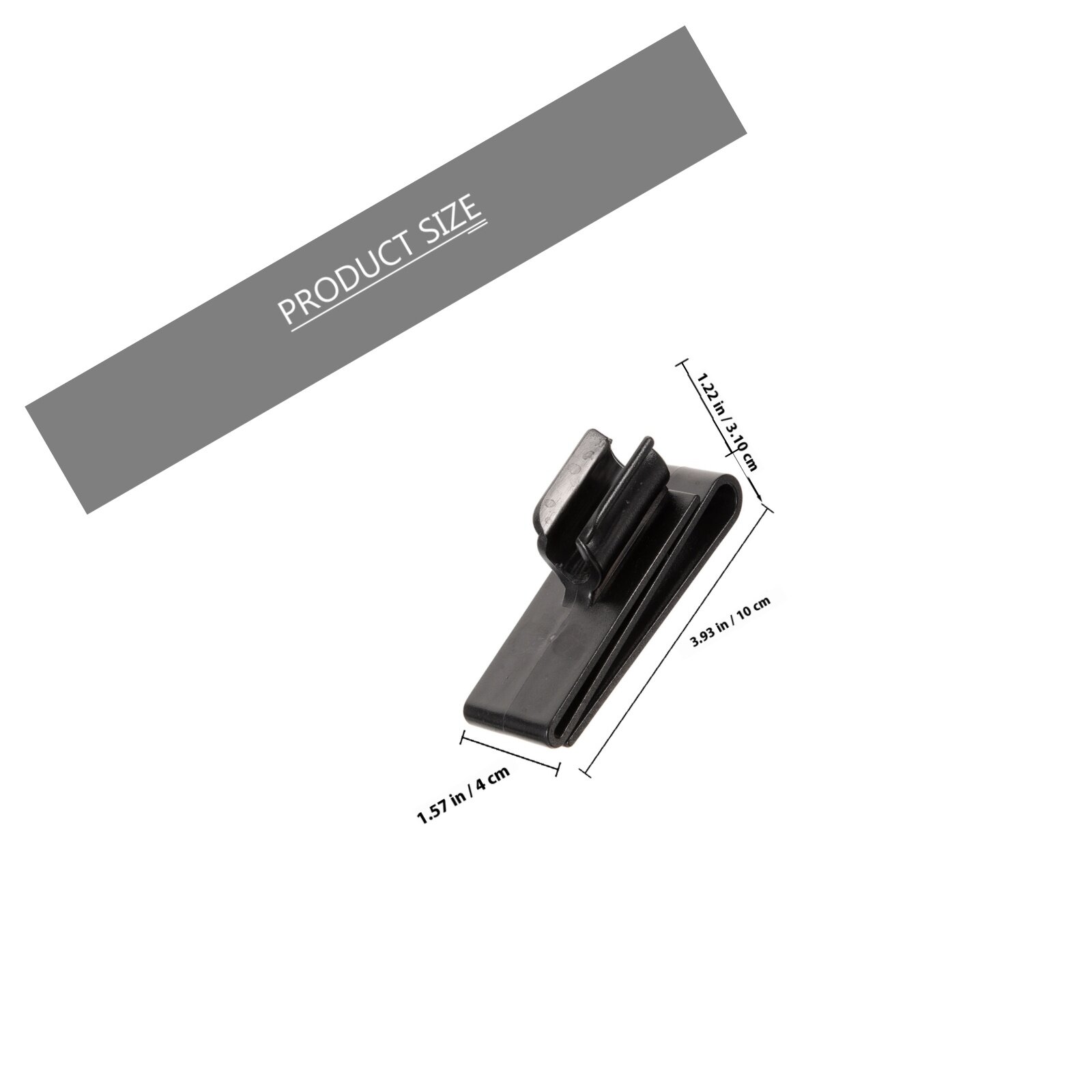 2 Набора Клипс Для Клубков Гольфа Черного Цвета Размер 10.00X4.00X3.10Cm