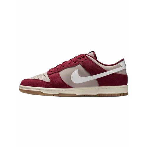 фото Кеды nike dunk low retro se, полнота f (eu)/ на среднюю стопу, размер 8 us, серый/красный