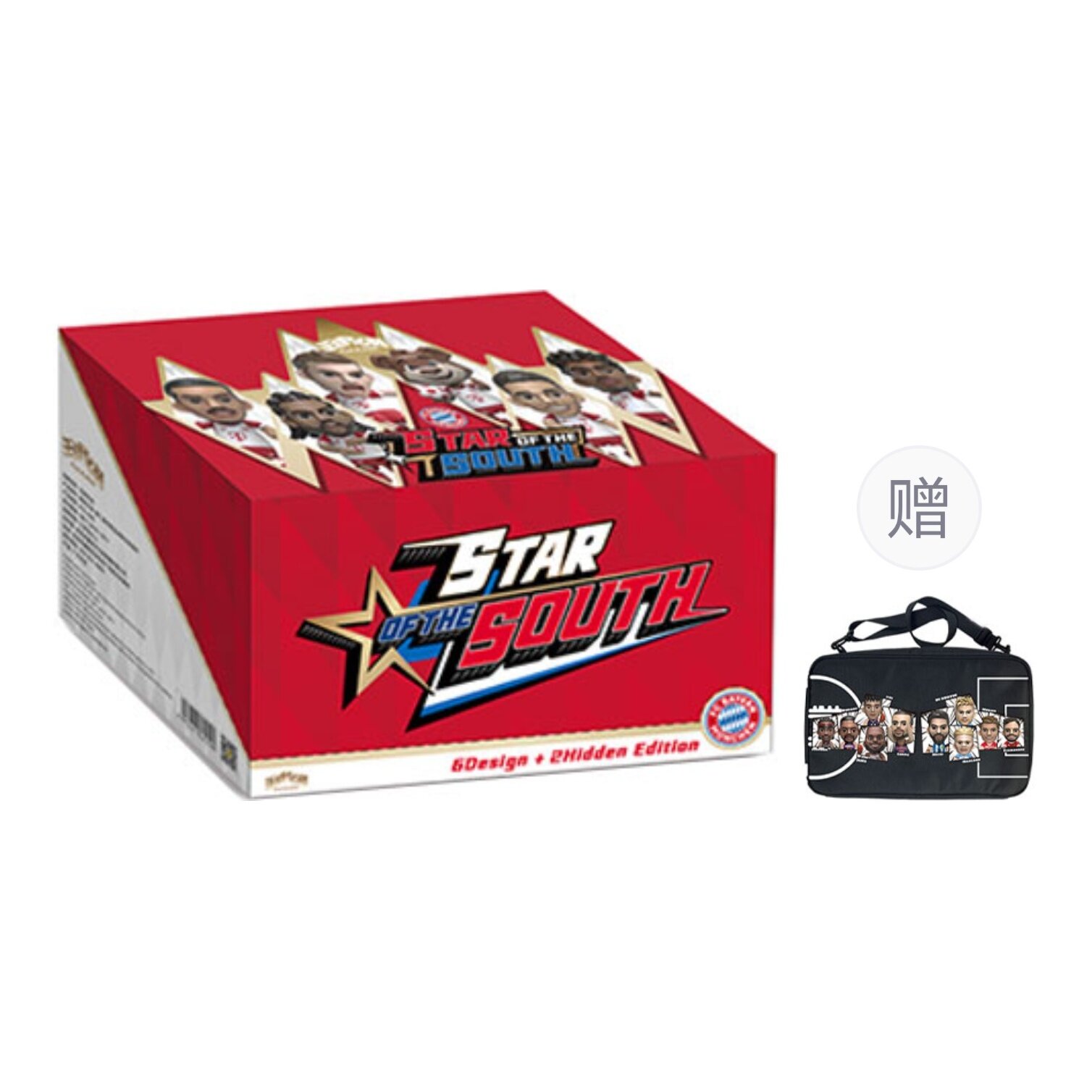 Бутсы унисекс AcePlayer Southern Star Bayern Munchen Muller Kimmich Noir, Full Box 6 Pcs+Limited Edition Superstar Crossbody Bag