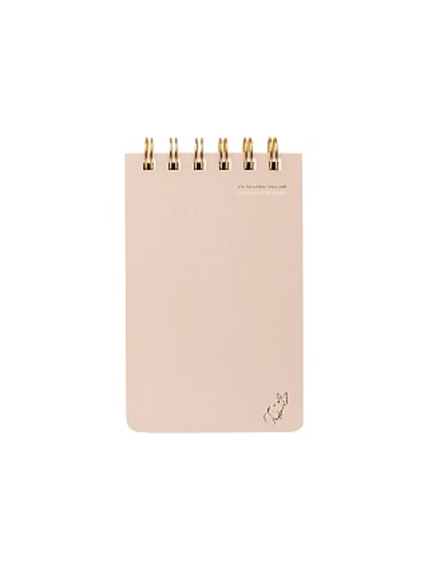 Блокнот на гребне «CUTE JOURNAL» A6-, BV, 100 Л. "TOTAL BEIGE" линейка