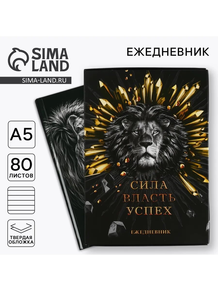 Ежедневник недатированный мужской подарочный А5, 80 л