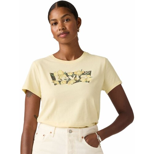 фото Футболка levi's women the perfect tee, размер l, бежевый