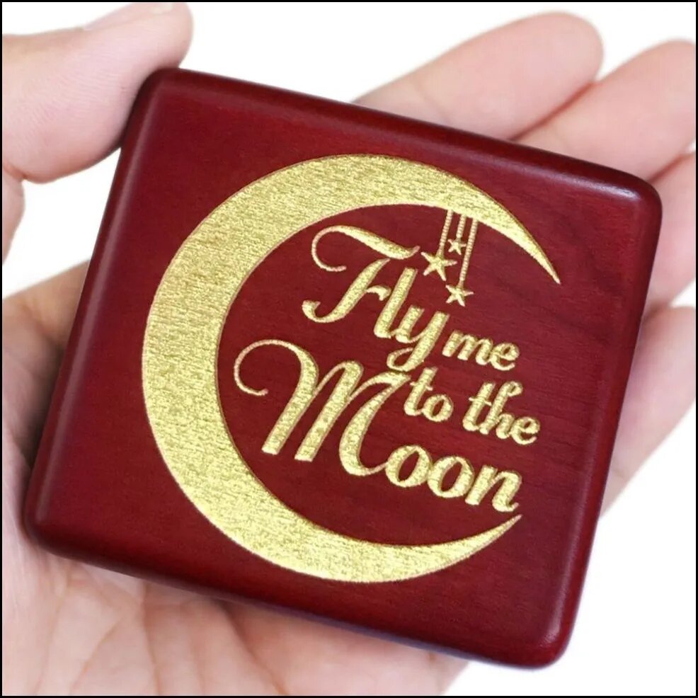 Эксклюзивная музыкальная шкатулка FLY me to the moon из дерева