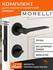Комплект для межкомнатной двери Morelli / Дверная ручка MH 60 R6 BL + поворотник...