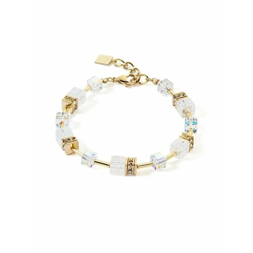 Браслет Coeur de Lion, Swarovski Zirconia, горный хрусталь, кристаллы Swarovski, белый