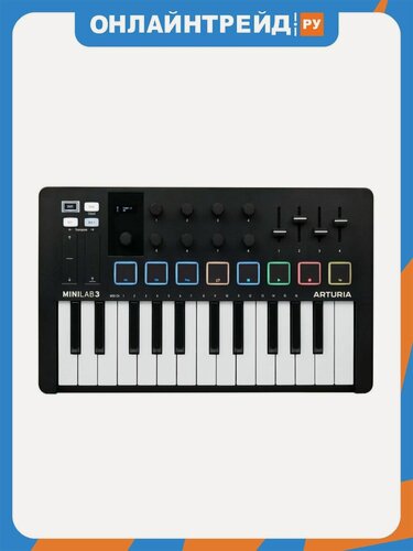 Изображение товара Клавиатура Arturia MIDI MiniLAB 3 Black Edition