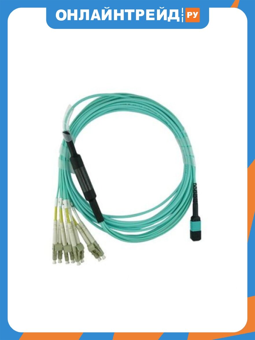 Кабель оптический Lenovo 00FM414 MPO-4xLC 5m OM3 MMF