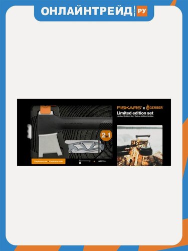 Изображение товара Промо-набор: Топор плотницкий Fiskars малый + Складной нож Paraframe 1057911