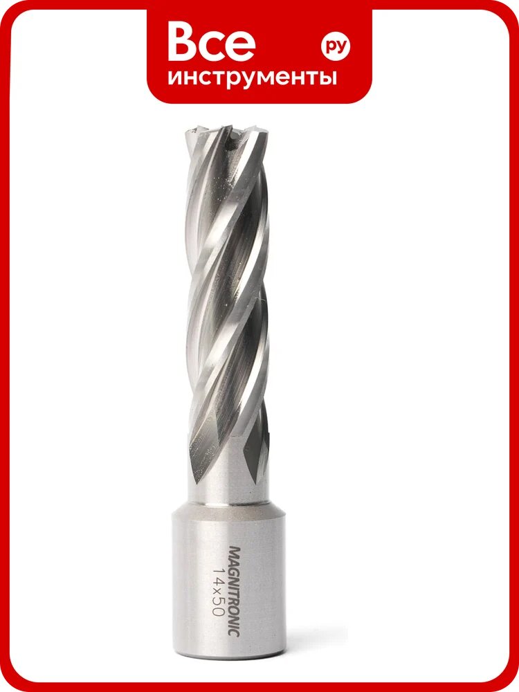 Сверло корончатое Magnitronic HSS (14х50 мм, Weldon19) DNHX40140 DNHX-40140