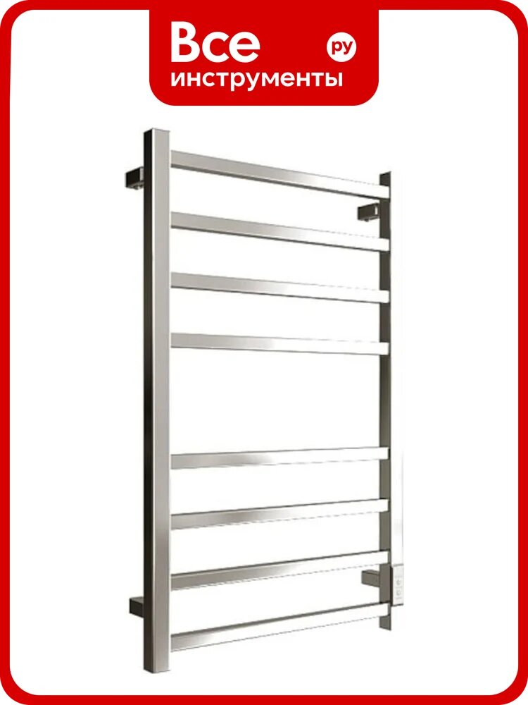 Электрический полотенцесушитель STOUT FORTE quadro 80x50 Полированный SHQ-F1QQ-008050 RG0093DHUEBU4K