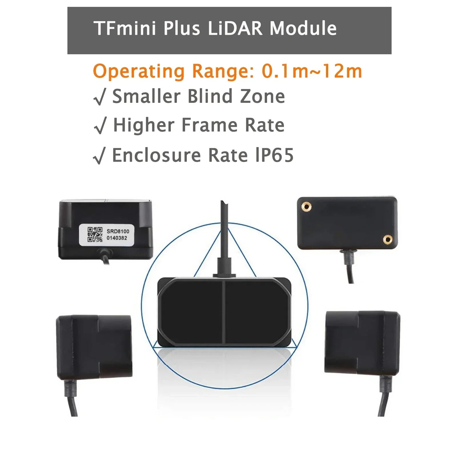 RCmall TFmini Plus Модуль Лидара — фото 1