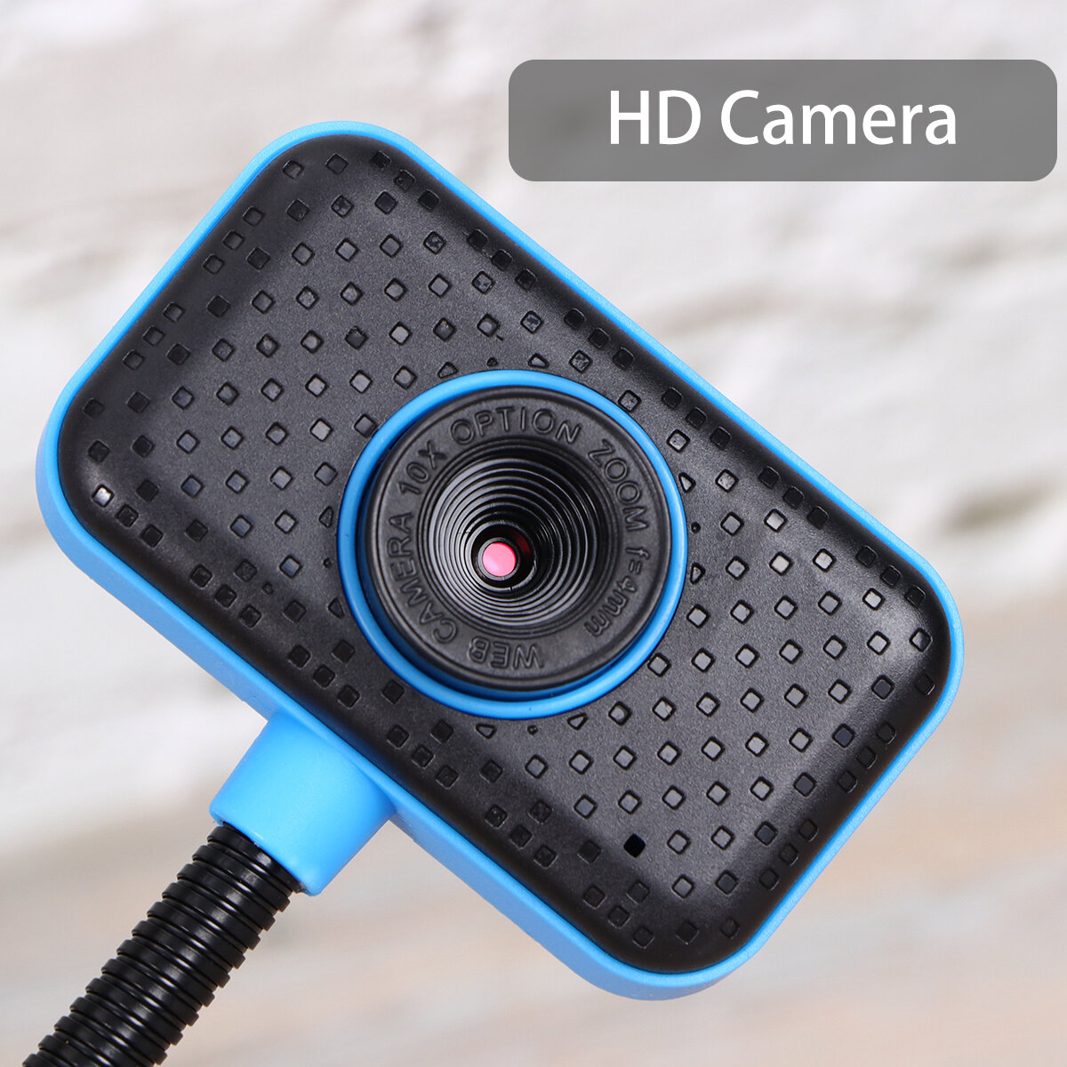 USB Веб-Камера 0.3MP С Гибким Шейкером И Микрофоном Для Ноутбука И ПК Идеально Для Видеоконференций 7.5x7.5x23cm