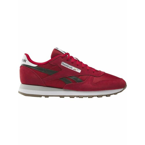 фото Кроссовки reebok classic leather, полнота f (eu)/ на среднюю стопу, размер 9,5 us, красный