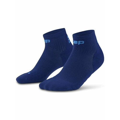 фото Носки cep core run socks, low cut, 5.0, размер 42-44, синий