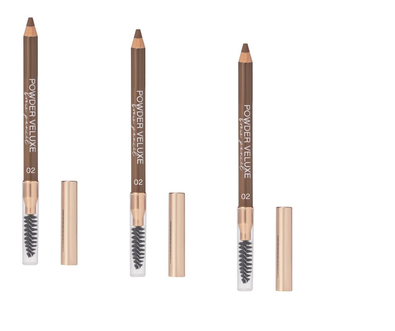 Карандаш для бровей пудровый Vivienne Sabo Crayon a sourcils en poudre «Powder Veluxe» 02 3шт