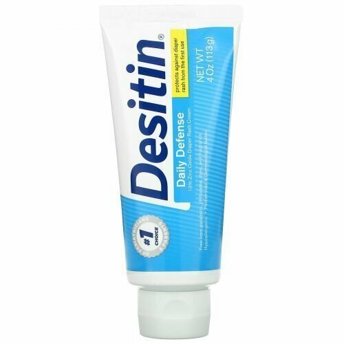 Desitin Daily Defence, Деситин крем от опрелостей синий 113г