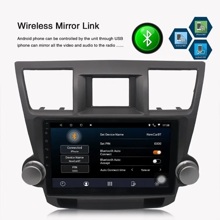 1 комплект автомобильного стереомагнитолы для Toyota Highlander 2009-2014 10,1 "2G 32G Carplay Камера